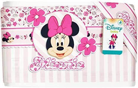 Set lenzuola culla/carrozzina 3 pezzi Disney MINNIE 100% cotone